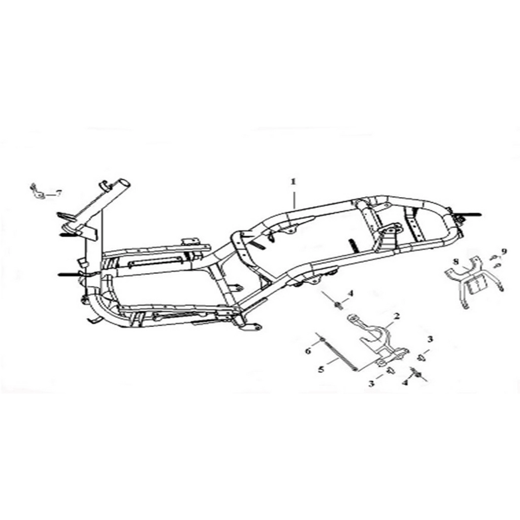 ASYA SCOOTURK-100 BRAKET ARKA CAMURLUK #AS100-SCT F2108